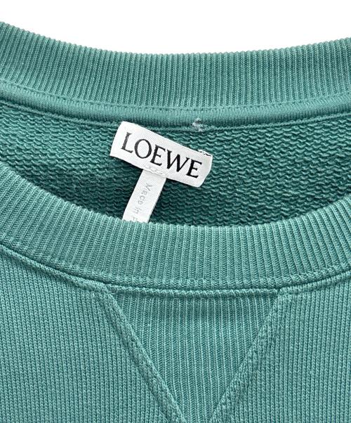 LOEWE（ロエベ）LOEWE (ロエベ) アナグラムレギュラーフィットスウェットシャツ グリーン サイズ:Mの古着・服飾アイテム