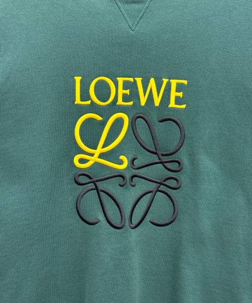 LOEWE（ロエベ）LOEWE (ロエベ) アナグラムレギュラーフィットスウェットシャツ グリーン サイズ:Mの古着・服飾アイテム