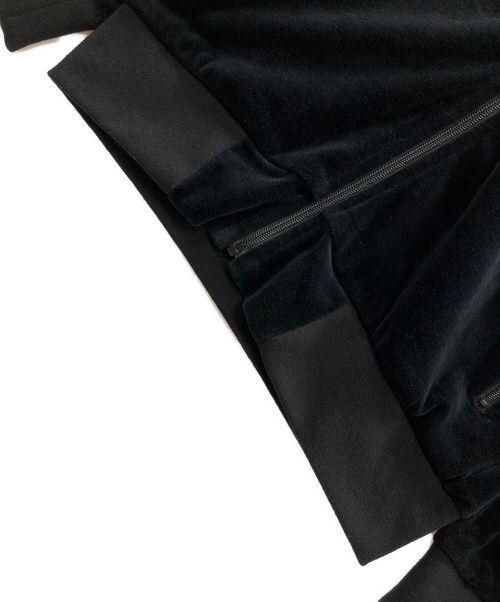 Hysteric Glamour（ヒステリックグラマー）Hysteric Glamour (ヒステリックグラマー) ベロアジャケット NIGHT GROOVE（ナイト グルーヴ）刺繍トラックジャケット ブラック サイズ:Sの古着・服飾アイテム