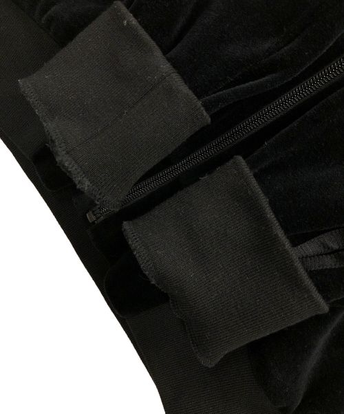 Hysteric Glamour（ヒステリックグラマー）Hysteric Glamour (ヒステリックグラマー) ベロアジャケット NIGHT GROOVE（ナイト グルーヴ）刺繍トラックジャケット ブラック サイズ:Sの古着・服飾アイテム