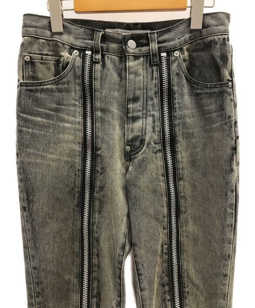 JOHN LAWRENCE SULLIVAN（ジョン ローレンス サリバン）JOHN LAWRENCE SULLIVAN (ジョン ローレンス サリバン) ジーンズ ブリーチデニムジップパンツ ブラック サイズ:44の古着・服飾アイテム