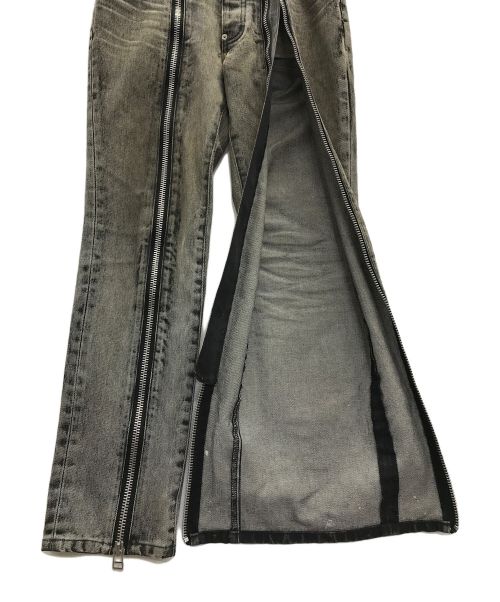 JOHN LAWRENCE SULLIVAN（ジョン ローレンス サリバン）JOHN LAWRENCE SULLIVAN (ジョン ローレンス サリバン) ジーンズ ブリーチデニムジップパンツ ブラック サイズ:44の古着・服飾アイテム