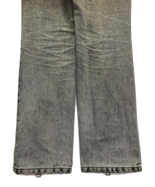 JOHN LAWRENCE SULLIVAN（ジョン ローレンス サリバン）JOHN LAWRENCE SULLIVAN (ジョン ローレンス サリバン) ジーンズ ブリーチデニムジップパンツ ブラック サイズ:44の古着・服飾アイテム