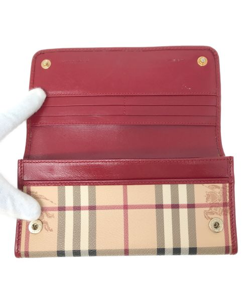 BURBERRY（バーバリー）BURBERRY (バーバリー) 長財布 ノバチェック ベージュ サイズ:実寸サイズにてご確認ください。の古着・服飾アイテム