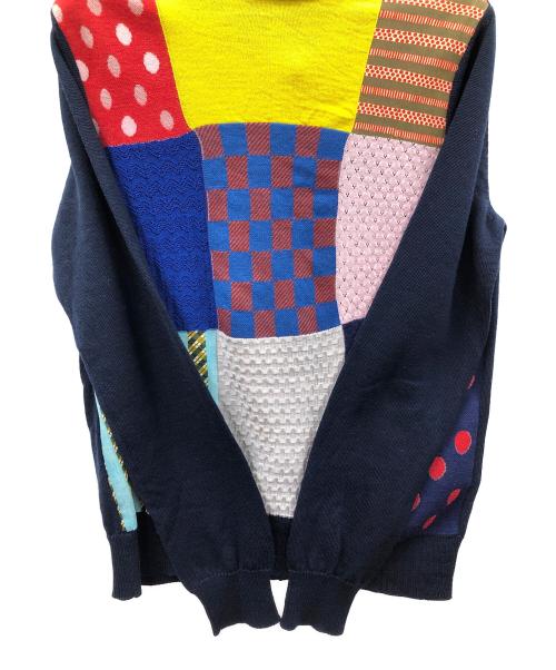 tricot COMME des GARCONS（トリココムデギャルソン）tricot COMME des GARCONS (トリココムデギャルソン) ニット ウール パッチワーク バックオープンクルーネック マルチカラー サイズ:実寸サイズにてご確認ください。の古着・服飾アイテム