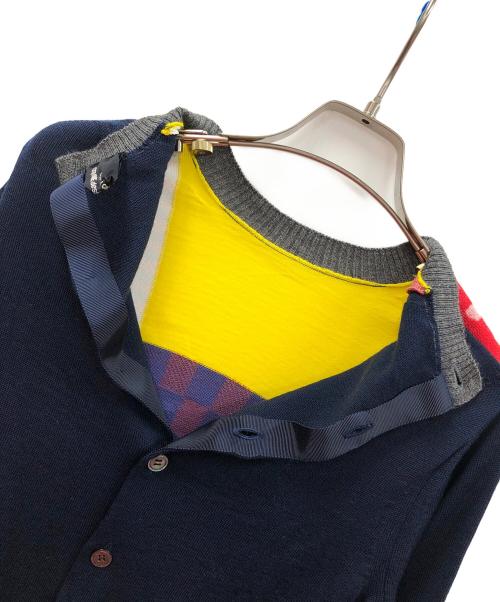 tricot COMME des GARCONS（トリココムデギャルソン）tricot COMME des GARCONS (トリココムデギャルソン) ニット ウール パッチワーク バックオープンクルーネック マルチカラー サイズ:実寸サイズにてご確認ください。の古着・服飾アイテム