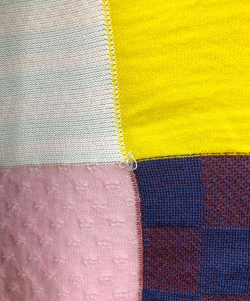 tricot COMME des GARCONS（トリココムデギャルソン）tricot COMME des GARCONS (トリココムデギャルソン) ニット ウール パッチワーク バックオープンクルーネック マルチカラー サイズ:実寸サイズにてご確認ください。の古着・服飾アイテム