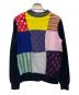 tricot COMME des GARCONS（トリココムデギャルソン）の古着「ニット ウール パッチワーク バックオープンクルーネック」｜マルチカラー