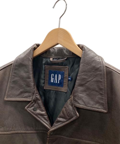 GAP（ギャップ）GAP (ギャップ) レザーコート ブラウン サイズ:XLの古着・服飾アイテム
