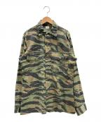 winfield internationalウィンフィールド インターナショナル）の古着「ユーティリティシャツ」｜カーキ