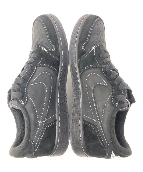 NIKE（ナイキ）NIKE (ナイキ) Travis Scott (トラヴィス スコット) スニーカー AIR JORDAN 1 LOW RETRO OG SP(エア ジョーダン 1 ロー OG スペシャル) ブラック サイズ:27.5cmの古着・服飾アイテム