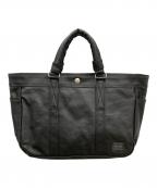 PORTERポーター）の古着「ハンドバッグ FREE STYLE（フリースタイル）トートバッグ」｜ブラック