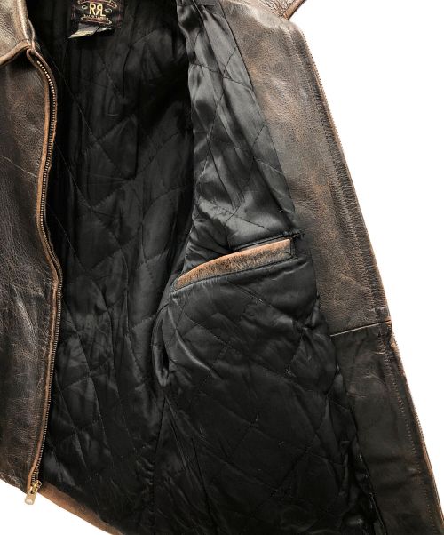 RRL（ダブルアールエル）RRL (ダブルアールエル) レザージャケット ブラウン サイズ:Sの古着・服飾アイテム