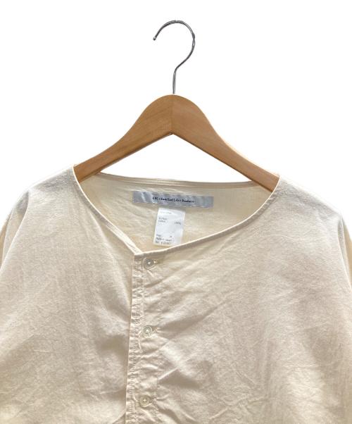 EEL（イール）EEL (イール) ノーカラーワイドシャツ アイボリー サイズ:Mの古着・服飾アイテム