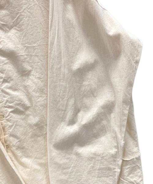 EEL（イール）EEL (イール) ノーカラーワイドシャツ アイボリー サイズ:Mの古着・服飾アイテム