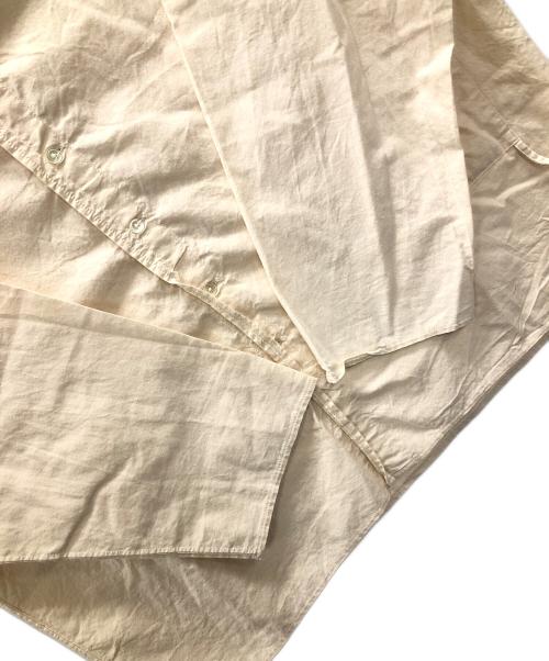 EEL（イール）EEL (イール) ノーカラーワイドシャツ アイボリー サイズ:Mの古着・服飾アイテム