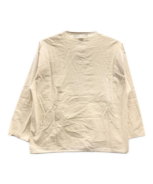 EEL（イール）EEL (イール) ノーカラーワイドシャツ アイボリー サイズ:Mの古着・服飾アイテム