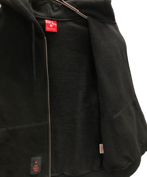 BTS（ビーティーエス）BTS (ビーティーエス) ジップパーカー 2018 BTS WORLD TOUR‘LOVE YOURSELF’ZIP-UP HOODY（ビーティーエス ワールドツアー ‘ラヴ ユアセルフ’ ジップ-アップ フーディ ブラック サイズ:1の古着・服飾アイテム