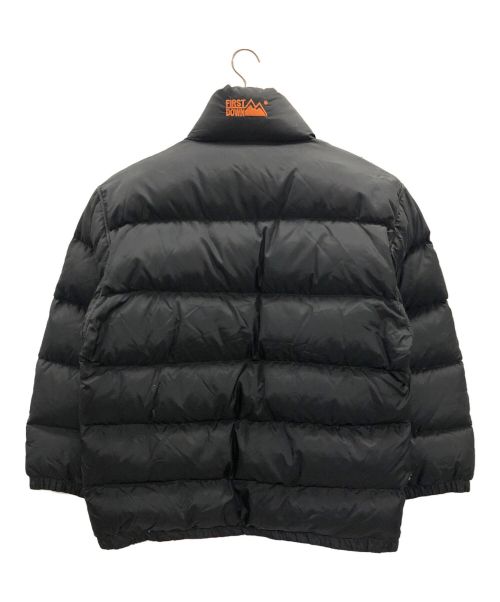 FIRST DOWN（ファーストダウン）FIRST DOWN (ファーストダウン) ダウンジャケット リバーシブルダウンジャケット ブラック/オレンジ サイズ:M/Mの古着・服飾アイテム