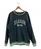 X-LARGEエクストララージ）の古着「スウェット RIB LINE CREWNECK SWEAT(リブラインクルーネックスウェット)」｜ブラック