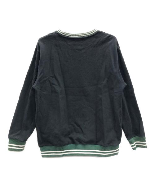 X-LARGE（エクストララージ）X-LARGE (エクストララージ) スウェット RIB LINE CREWNECK SWEAT(リブラインクルーネックスウェット) ブラック サイズ:Lの古着・服飾アイテム