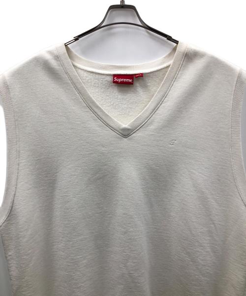 SUPREME（シュプリーム）SUPREME (シュプリーム) スウェットベスト ホワイト サイズ:XXLargeの古着・服飾アイテム
