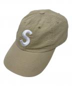 SUPREMEシュプリーム）の古着「キャップ seersucker s logo 6-panel（シアサッカー エス ロゴ シックス パネル）」｜ベージュ