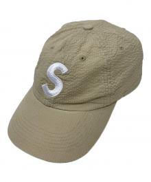 SUPREME（シュプリーム）の古着「キャップ seersucker s logo 6-panel（シアサッカー エス ロゴ シックス パネル）」｜ベージュ
