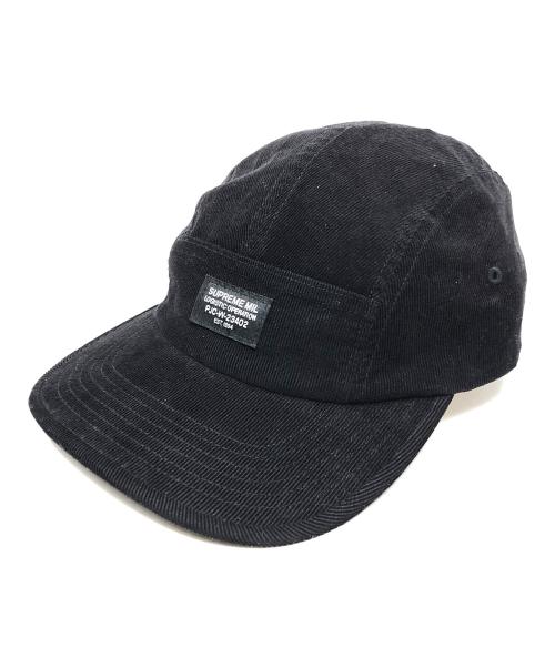 SUPREME（シュプリーム）SUPREME (シュプリーム) コーデュロイキャップ corduroy pocket camp cap(コーデュロイ ポケット キャンプキャップ) ブラック サイズ:実寸サイズにてご確認ください。の古着・服飾アイテム
