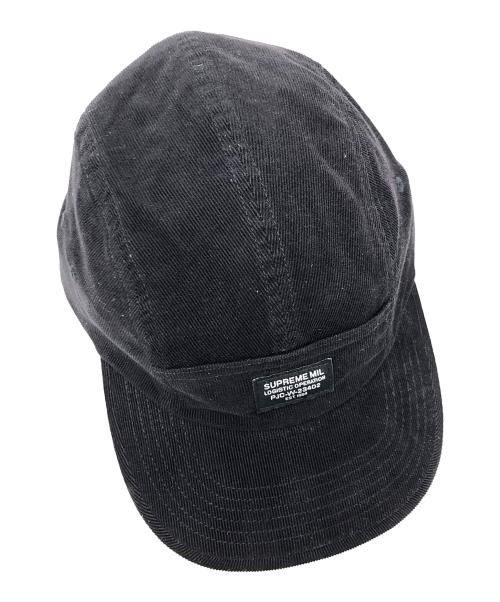 SUPREME（シュプリーム）SUPREME (シュプリーム) コーデュロイキャップ corduroy pocket camp cap(コーデュロイ ポケット キャンプキャップ) ブラック サイズ:実寸サイズにてご確認ください。の古着・服飾アイテム