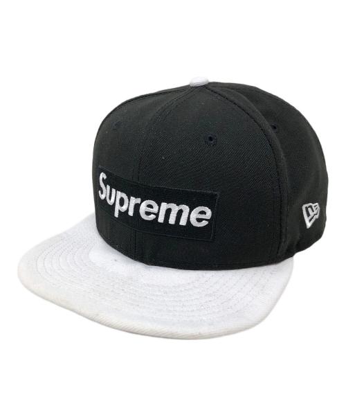 SUPREME（シュプリーム）SUPREME (シュプリーム) New Era (ニューエラ) キャップ ホワイト×ブラック サイズ:7 3/4の古着・服飾アイテム