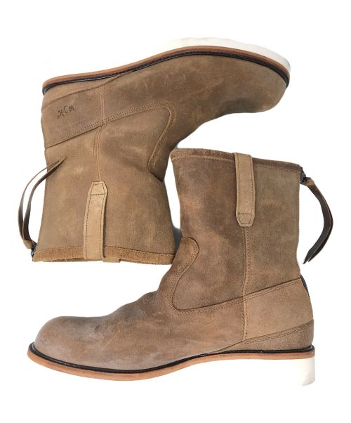 wjk（ダブルジェイケー）wjk (ダブルジェイケー) バックジップブーツ ブラウン サイズ:43の古着・服飾アイテム