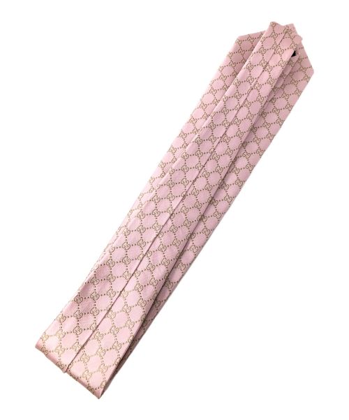 GUCCI（グッチ）GUCCI (グッチ) ネクタイ ピンク サイズ:実寸サイズにてご確認ください。の古着・服飾アイテム