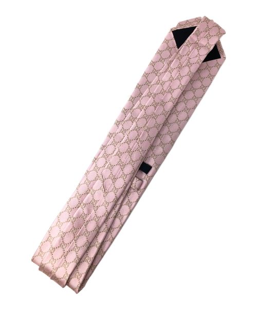 GUCCI（グッチ）GUCCI (グッチ) ネクタイ ピンク サイズ:実寸サイズにてご確認ください。の古着・服飾アイテム