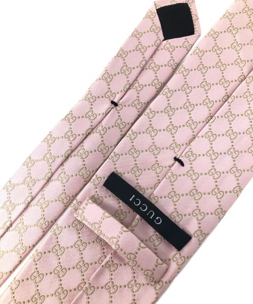 GUCCI（グッチ）GUCCI (グッチ) ネクタイ ピンク サイズ:実寸サイズにてご確認ください。の古着・服飾アイテム