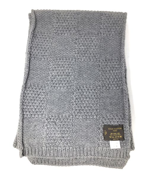 LOUIS VUITTON（ルイ ヴィトン）LOUIS VUITTON (ルイ ヴィトン) エシャルプ・ダミエマフラー グレー サイズ:実寸サイズにてご確認ください。の古着・服飾アイテム