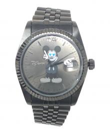 DISNEY（ディズニー）の古着「腕時計 クォーツ ミッキーマウス」｜ブラック