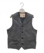 SUGAR CANEシュガーケーン）の古着「9oz. BLACK COVERT WORK VEST」｜グレー