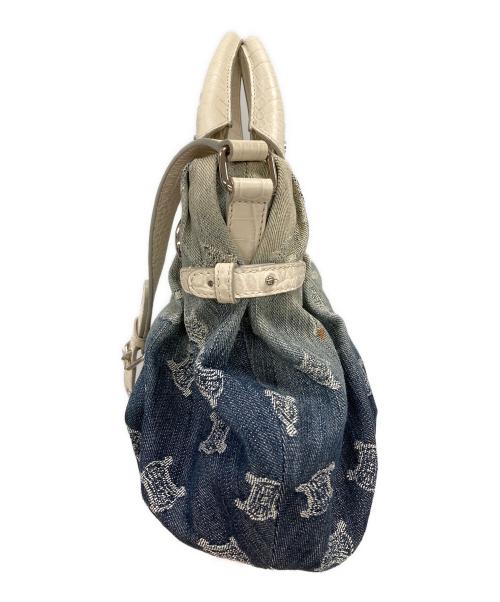 CELINE（セリーヌ）CELINE (セリーヌ) 2WAYバッグ ハンドバッグ ショルダーバッグ マカダム デニムグラデーション インディゴ サイズ:実寸サイズにてご確認ください。の古着・服飾アイテム