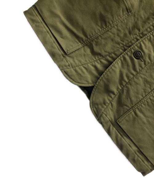 MOMOTARO JEANS（桃太郎ジーンズ）MOMOTARO JEANS (モモタロウ ジーンズ) ジャケット ミリタリーコードレーン・カバーオール オリーブ サイズ:38の古着・服飾アイテム