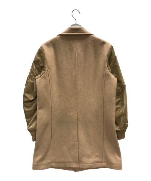 DIESEL（ディーゼル）DIESEL (ディーゼル) チェスターコート W-CUSTOMIZ（ダブルｰカスタマイズ） ベージュ サイズ:Mの古着・服飾アイテム