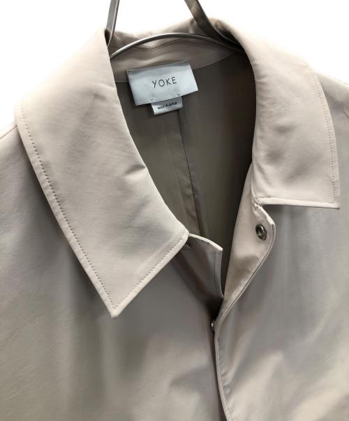 YOKE（ヨーク）YOKE (ヨーク) バルカラーロングコート ベージュ サイズ:Mの古着・服飾アイテム
