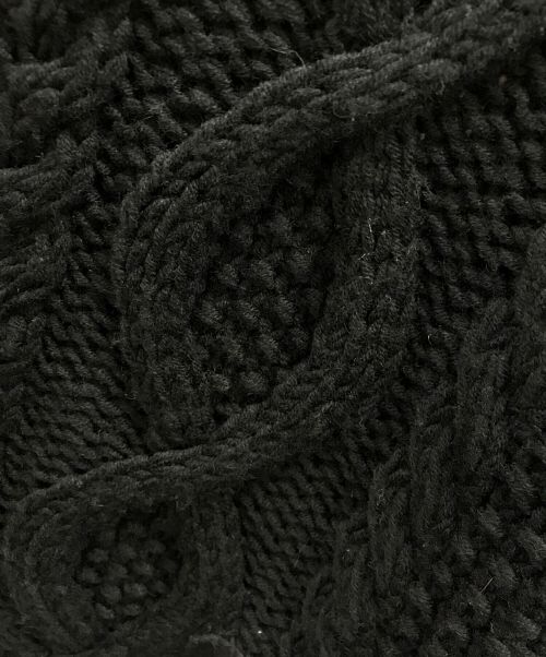 DIESEL（ディーゼル）DIESEL (ディーゼル) カウチンニットジャケット ブラック サイズ:Lの古着・服飾アイテム