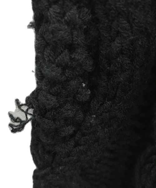 DIESEL（ディーゼル）DIESEL (ディーゼル) カウチンニットジャケット ブラック サイズ:Lの古着・服飾アイテム