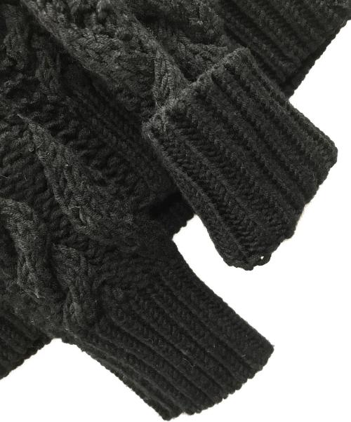 DIESEL（ディーゼル）DIESEL (ディーゼル) カウチンニットジャケット ブラック サイズ:Lの古着・服飾アイテム