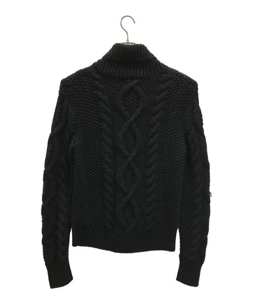 DIESEL（ディーゼル）DIESEL (ディーゼル) カウチンニットジャケット ブラック サイズ:Lの古着・服飾アイテム