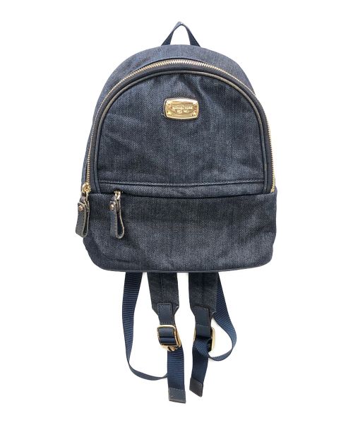 MICHAEL KORS（マイケル・コース）MICHAEL KORS (マイケルコース) デニムスモールリュック インディゴ サイズ:実寸サイズにてご確認ください。の古着・服飾アイテム
