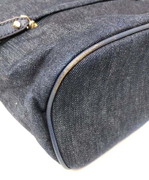 MICHAEL KORS（マイケル・コース）MICHAEL KORS (マイケルコース) デニムスモールリュック インディゴ サイズ:実寸サイズにてご確認ください。の古着・服飾アイテム