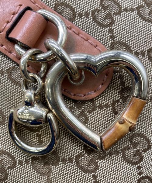 GUCCI（グッチ）GUCCI (グッチ) トートバッグ ベージュ×ブラウンの古着・服飾アイテム