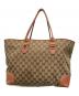 GUCCI (グッチ) トートバッグ ベージュ×ブラウン：30000円